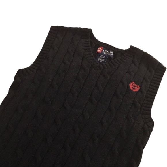 CHAPS V-Neck Sweater Vest - Picture 2 of 4